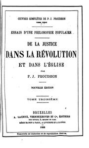 Front cover of Œuvres complètes de P.-J. Proudhon by P.-J. Proudhon