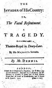 Front cover of The invader of his country by John Dennis