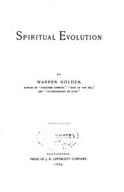 Cover of Spiritual evolution by Warren Holden