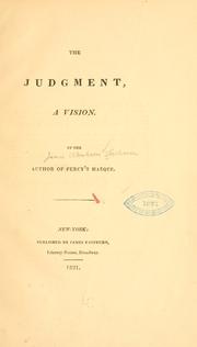 Cover of The judgment, a vision by James Abraham Hillhouse