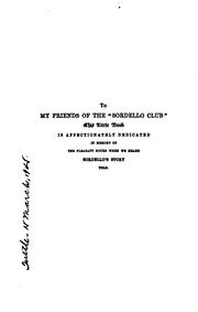 Front cover of Sordello's story retold in prose by Annie Russell Wall