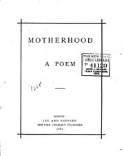 Cover of Motherhood by Louisa Parsons Stone Hopkins