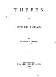 Front cover of Thebes and other poems by Charles S. Larned