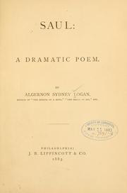 Cover of Saul by Algernon Sydney Logan