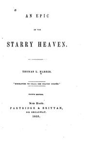 Cover of An epic of the starry heaven by Thomas Lake Harris