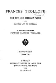 Front cover of Frances Trollope by Frances Eleanor Ternan Trollope