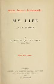 Cover of My life as an author by Martin Farquhar Tupper
