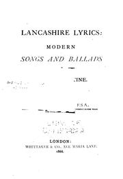 Cover of Lancashire lyrics by John Harland