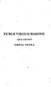 Front cover of P. Virgilius Maro qualem omni parte illustratum tertio by Publius Vergilius Maro