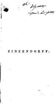 Front cover of Zinzendorff by Lydia H. Sigourney