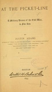 Front cover of At the picket-line by Justin Adams
