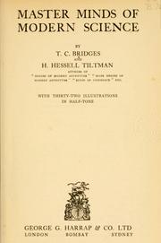 Front cover of Master minds of modern science by Thomas Charles Bridges