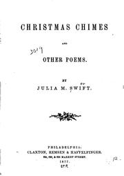 Front cover of Christmas chimes and other poems by Julia M. Swift