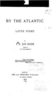 Front cover of By the Atlantic by I. D. Van Duzee