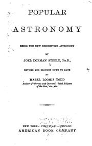 Cover of Popular astronomy by Joel Dorman Steele