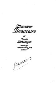 Front cover of Monsieur Beaucaire by Booth Tarkington