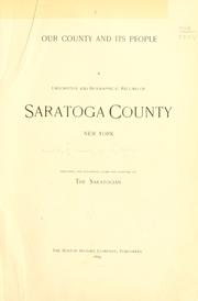 Front cover of Our county and its people by George Baker Anderson