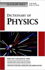 Cover of McGraw-Hill dictionary of physics by Sybil P. Parker