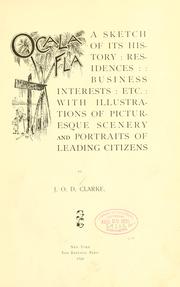Cover of Ocala, Fla by J. O. D. Clarke