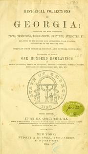 Front cover of Historical collections of Georgia by White, George