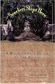 Cover of Scarlett slept here by Joy Dickinson