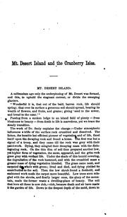 Front cover of Mount Desert Island, and the Cranberry Isles by E. H. Dodge