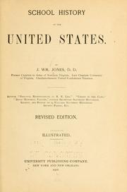 Front cover of School history of the United States by J. William Jones