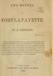 Front cover of Two months in Fort Lafayette by William Gilchrist
