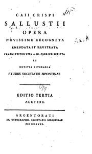 Cover of Opera by Sallust