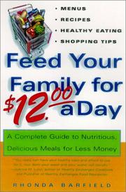 Front cover of Feed Your Family For $12.00 A Day by Rhonda Barfield