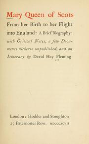 Front cover of Mary queen of Scots by Fleming, David Hay