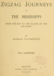 Cover of Zigzag journeys on the Mississippi by Hezekiah Butterworth