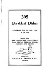 Cover of 365 breakfast dishes by Unknown