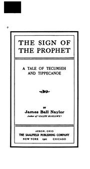 Front cover of The sign of the prophet by J. B. Naylor