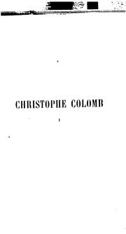 Cover of Christophe Colomb by Roselly de Lorgues comte