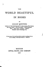Front cover of The world beautiful in books by Lilian Whiting