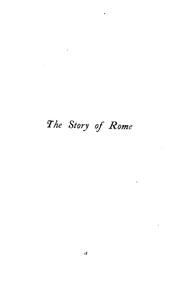 Front cover of The story of Rome by Young, Norwood