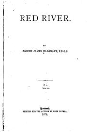 Cover of Red River by Joseph James Hargrave