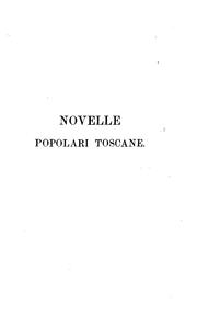 Front cover of Novelle popolari toscane by Giuseppe Pitrè