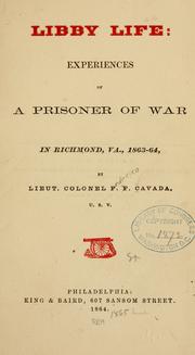 Front cover of Libby life by F. F. Cavada
