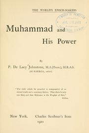 Front cover of Muhammad and his power by Pierce De Lacy Henry Johnstone