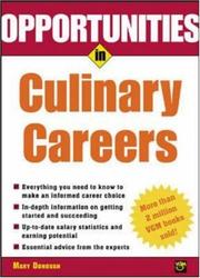 Cover of Opportunities in culinary careers by Mary Deirdre Donovan