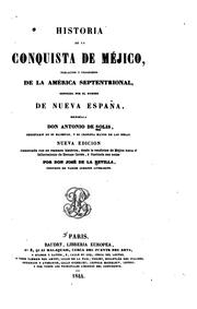 Front cover of Historia de la conquista de Méjico by Antonio de Solís