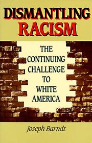 Front cover of Dismantling racism by Joseph R. Barndt