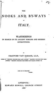 Front cover of The nooks and by-ways of Italy by Craufurd Tait Ramage