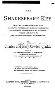 Front cover of The Shakespeare key by Charles Cowden Clarke
