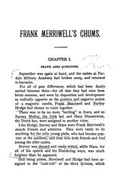 Front cover of Frank Merriwell's chums by Burt L. Standish