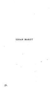 Cover of Poème inédit by Marot, Jean