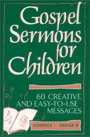 Front cover of Gospel sermons for children by Irene Getz