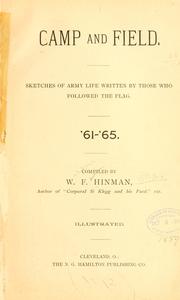 Front cover of Camp and field by Wilbur F. Hinman
